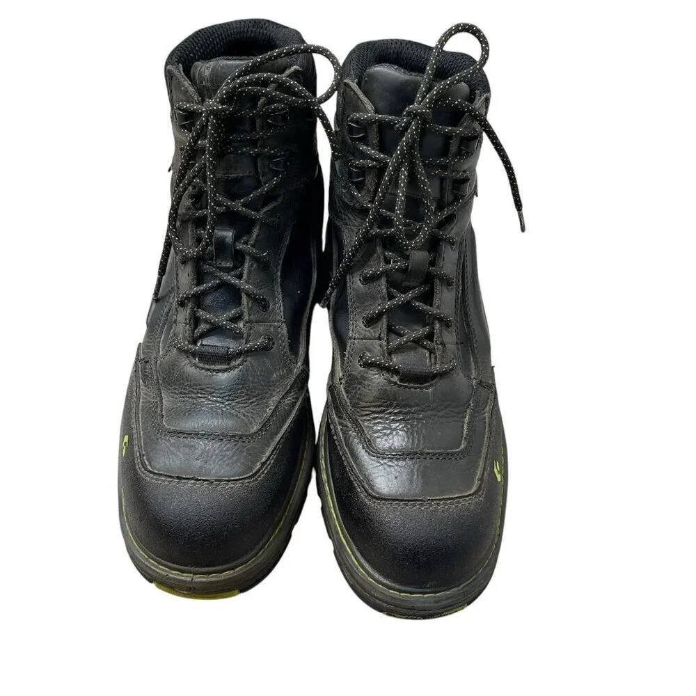 Wolverine w10484 Multishox Waterproof Steel Toe Black Work Boots Lace Up 12EW